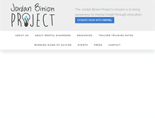Tablet Screenshot of jordanbinionproject.org